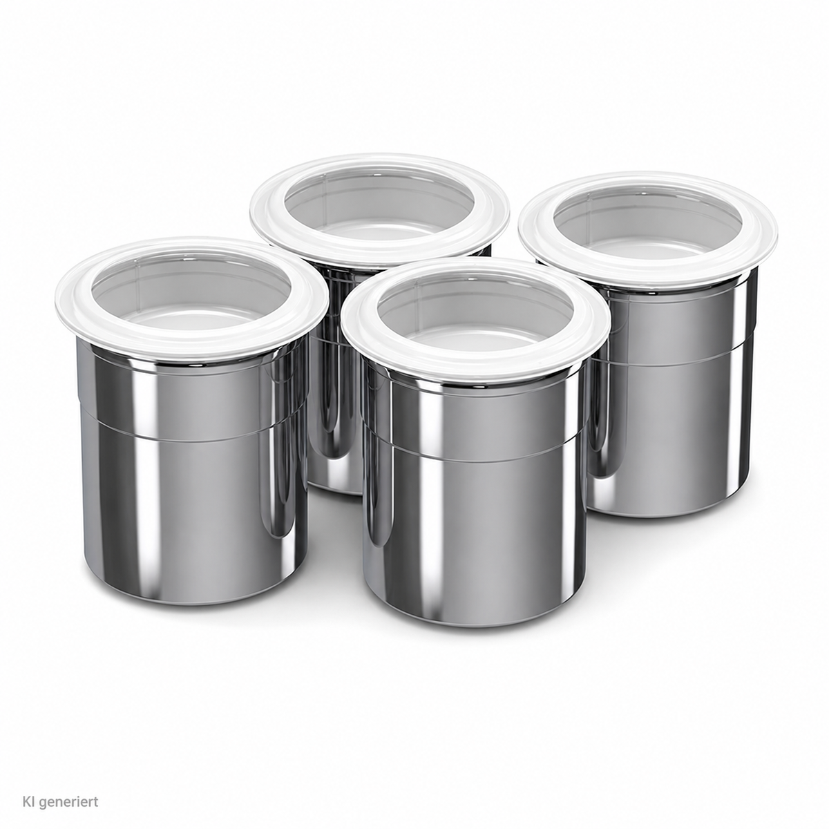 Mousse Chef Chromstahl Cups Set à 4