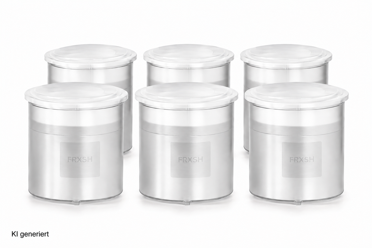 Mousse Chef transparente Kunststoffbecher Set à 6 mit Verschlusskappe
