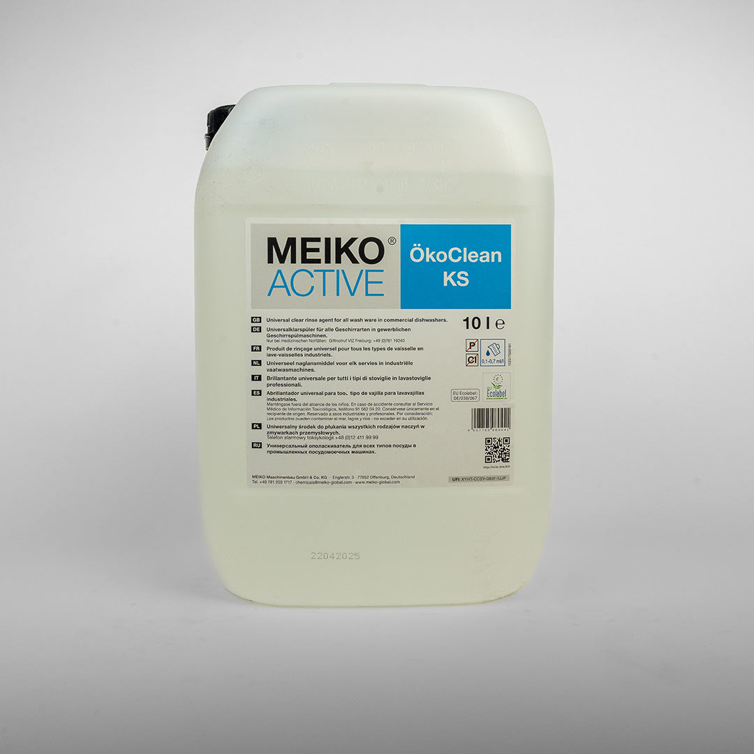 Meiko ACTIVE ÖkoClean KS 10L flüssiger Universal-Klarspüler für Geschirr phosphatfrei
