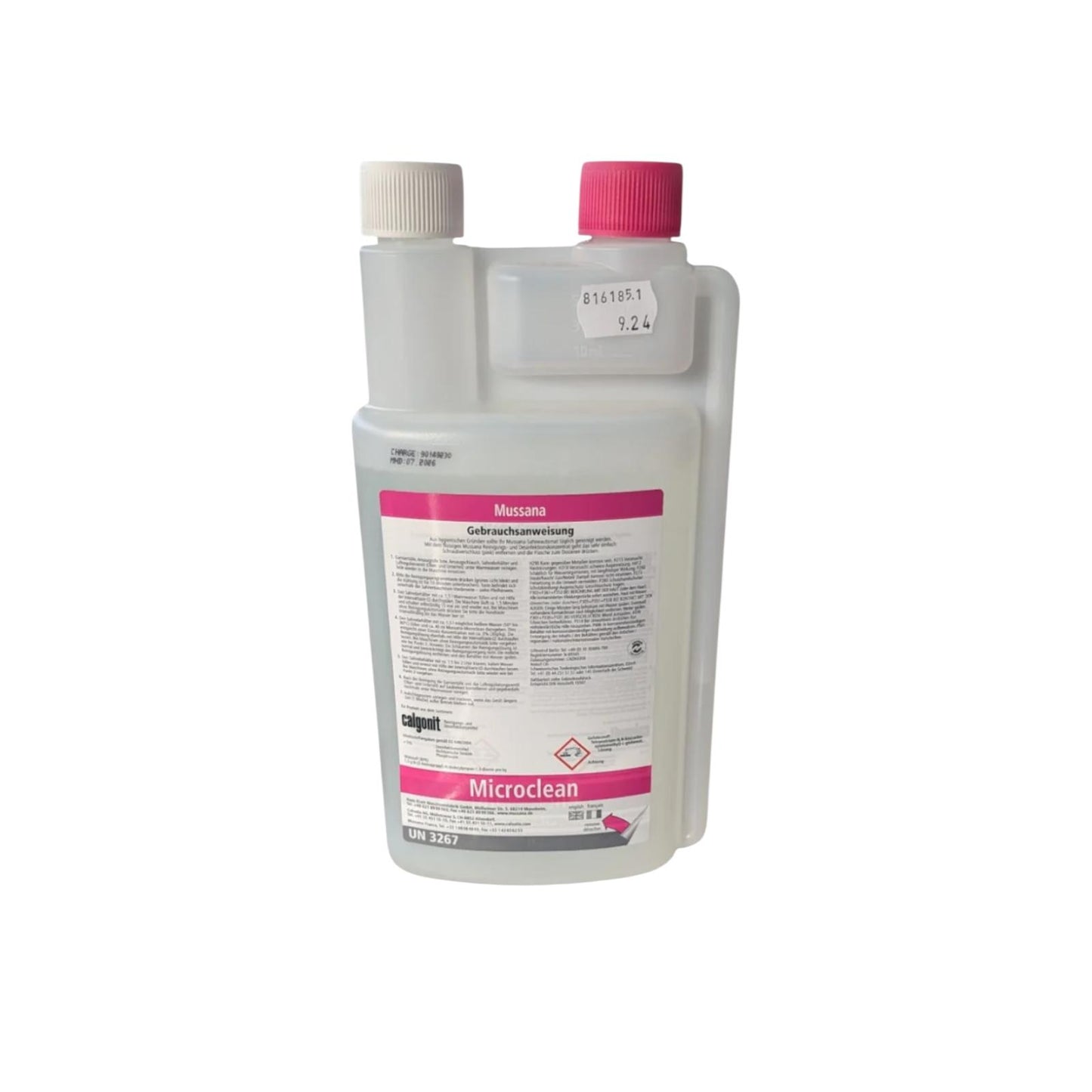 Mussana Microclean Desinfektionsreiniger für Sahneautomaten 1l Flasche