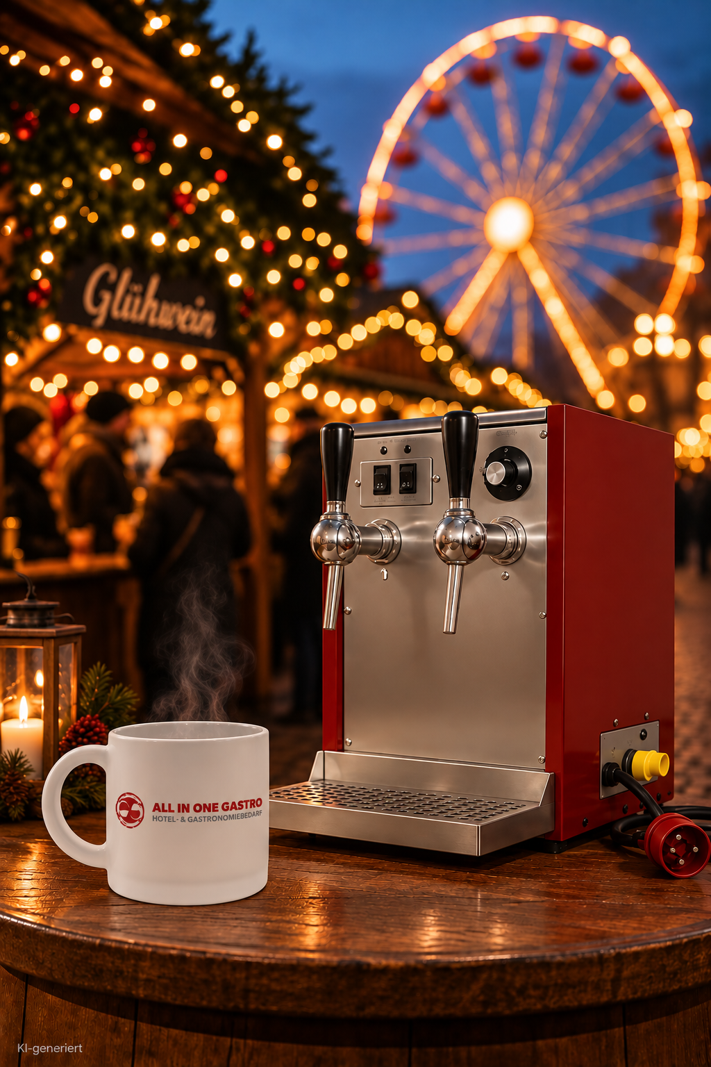Selbach Glühwein Durchlauferhitzer OTHG 105 IIIE 2 Zapfhähne - Elektrische Förderumpe