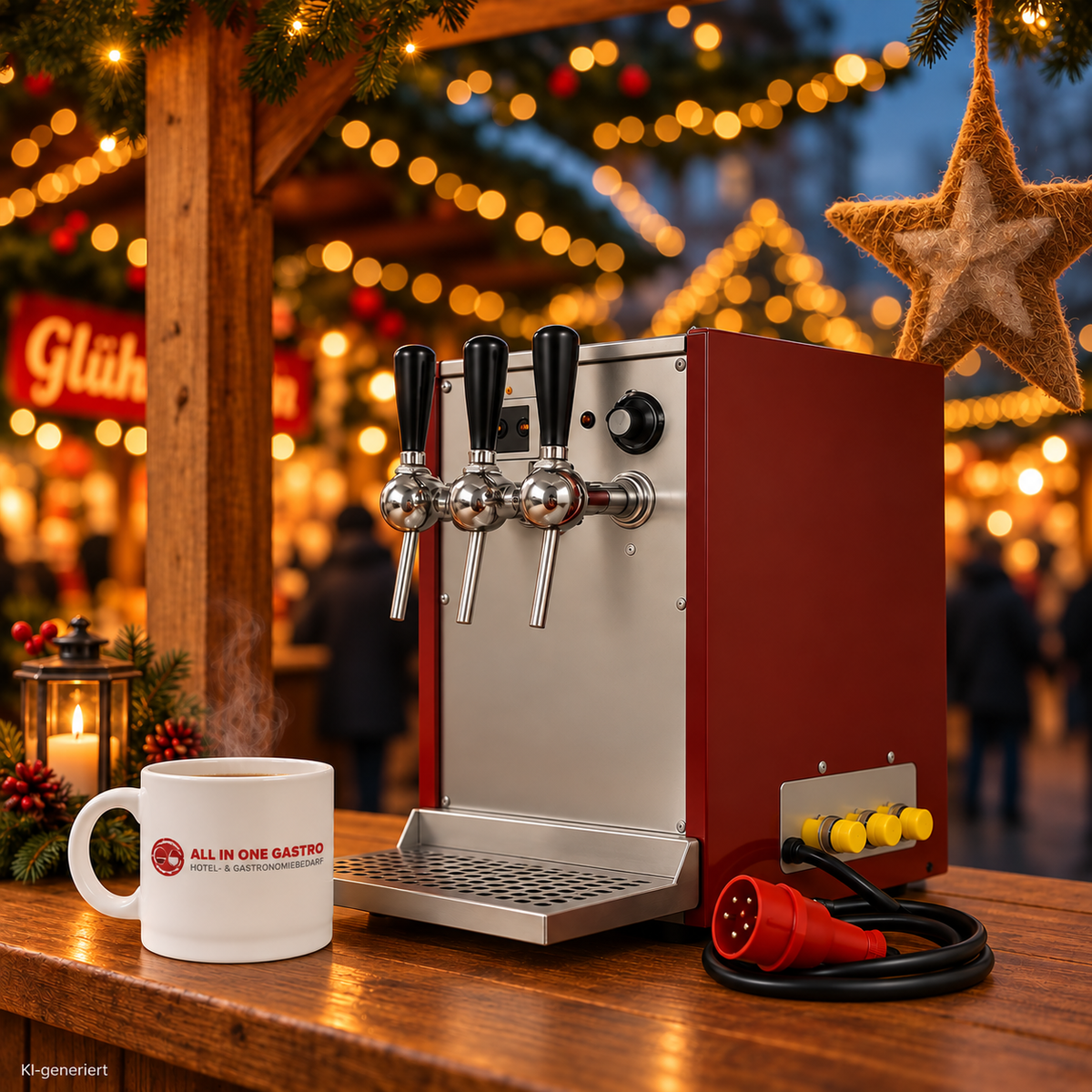 Selbach Glühwein Durchlauferhitzer OTHG 105 IIIE 3 Zapfhähne - Elektrische Förderpumpe